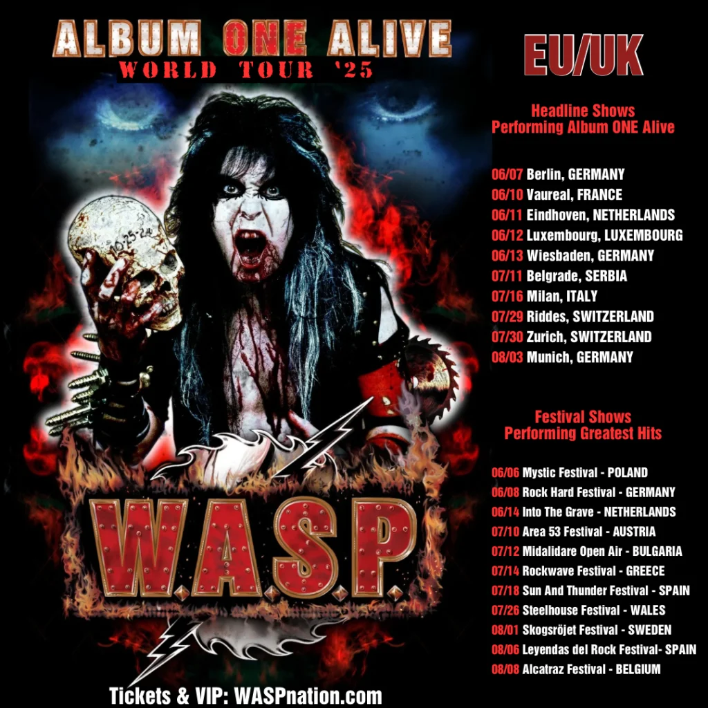 Blackie Lawless on W.A.S.P. World Tour 2025 Where Band Will Debut Entire Album